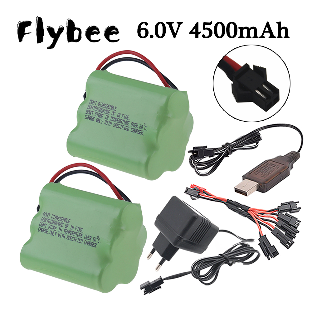 Rc Hobby Charger - 6v 4500mAh Ni-MH Battery SM Plug