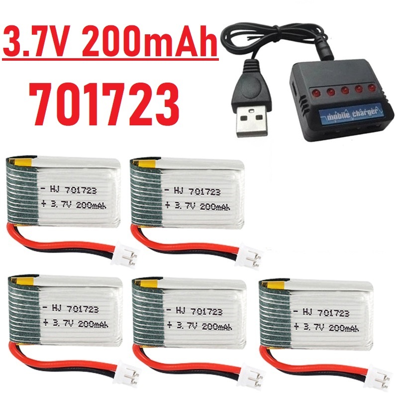 Rc Hobby Charger - Nâng Cấp 3.7V 200MAh Pin Sạc