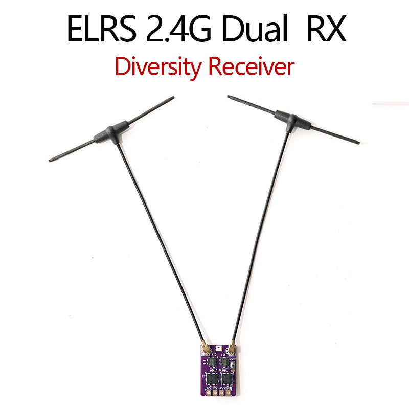 Rc Hobby Fly Store - ELRS 2.4G Diversity Receiver Dual Antenna