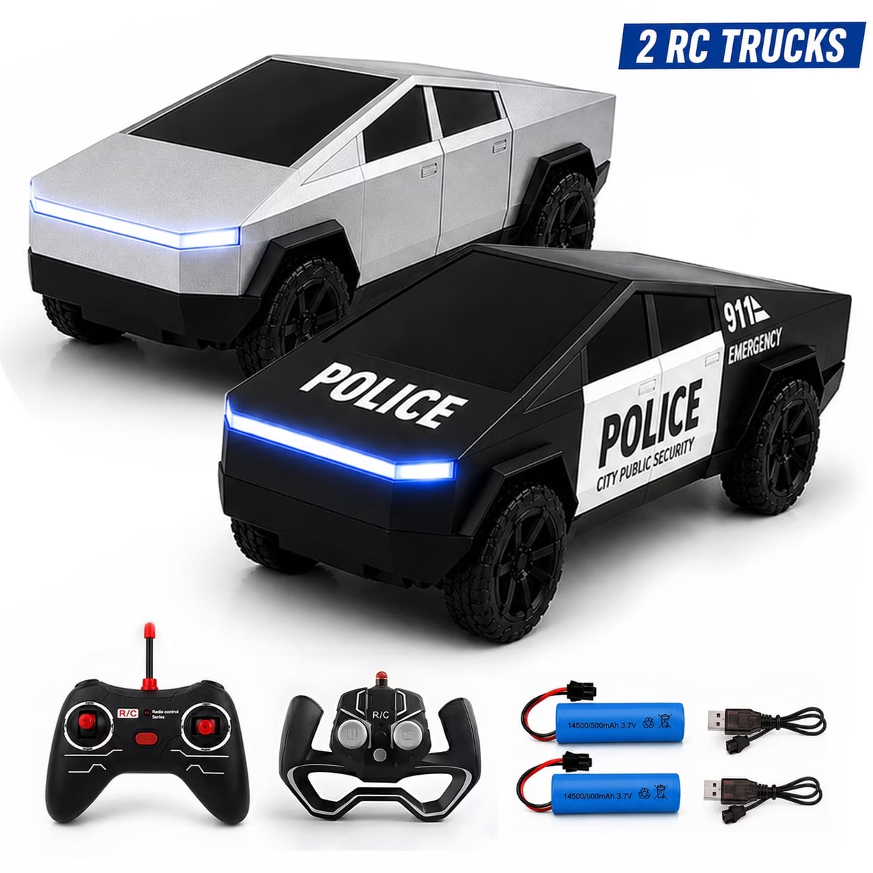 Rc Hobby Lobby - 2PCS RC Cyber Truck Toys Remote
