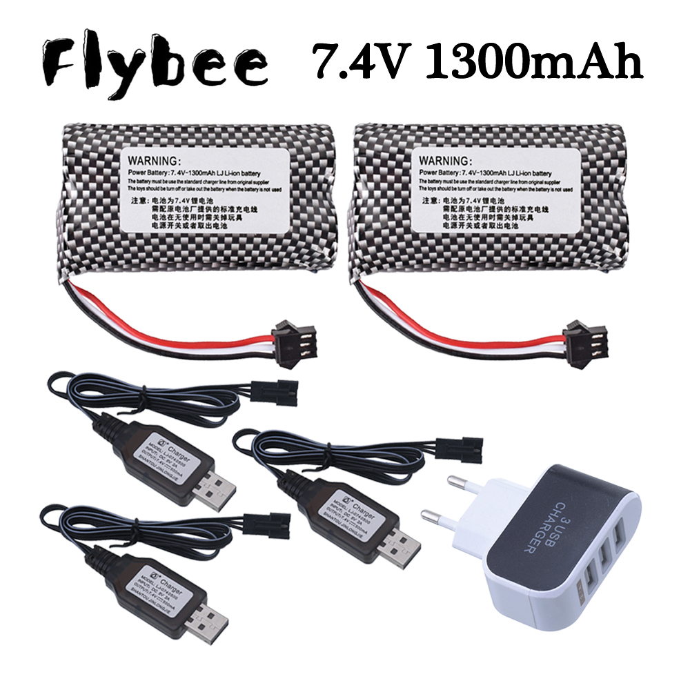 7.4V 1300mAh Li-ion Battery SM - đánh giá và giá Rc Hobby Charger