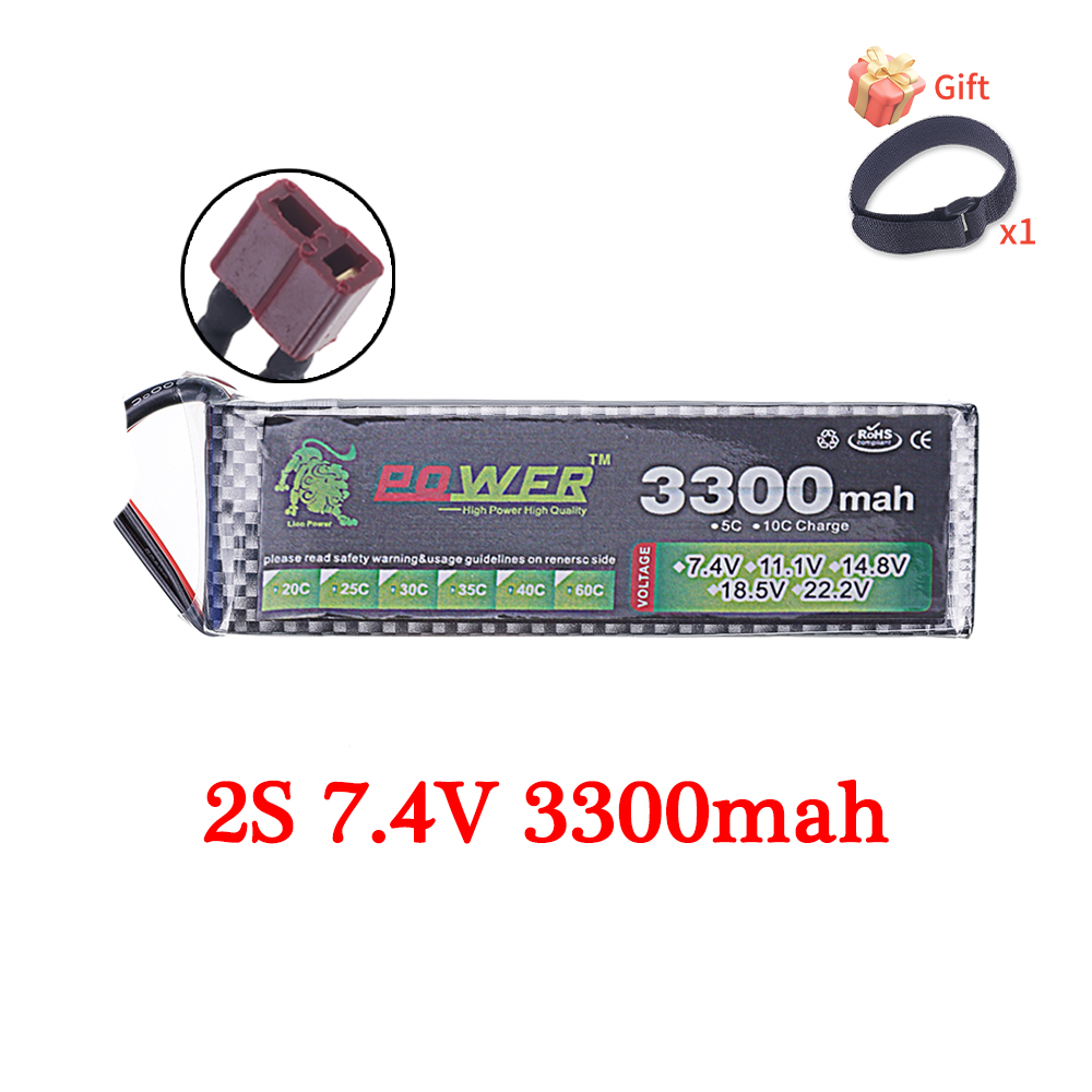 60C Lipo Battery 3300mAh 7.4V  - đánh giá và giá Rc Hobby Helicopter