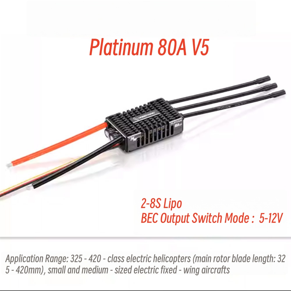 FATJAY Hobbywing Platinum 80A  - đánh giá và giá Rc Hobby Helicopter