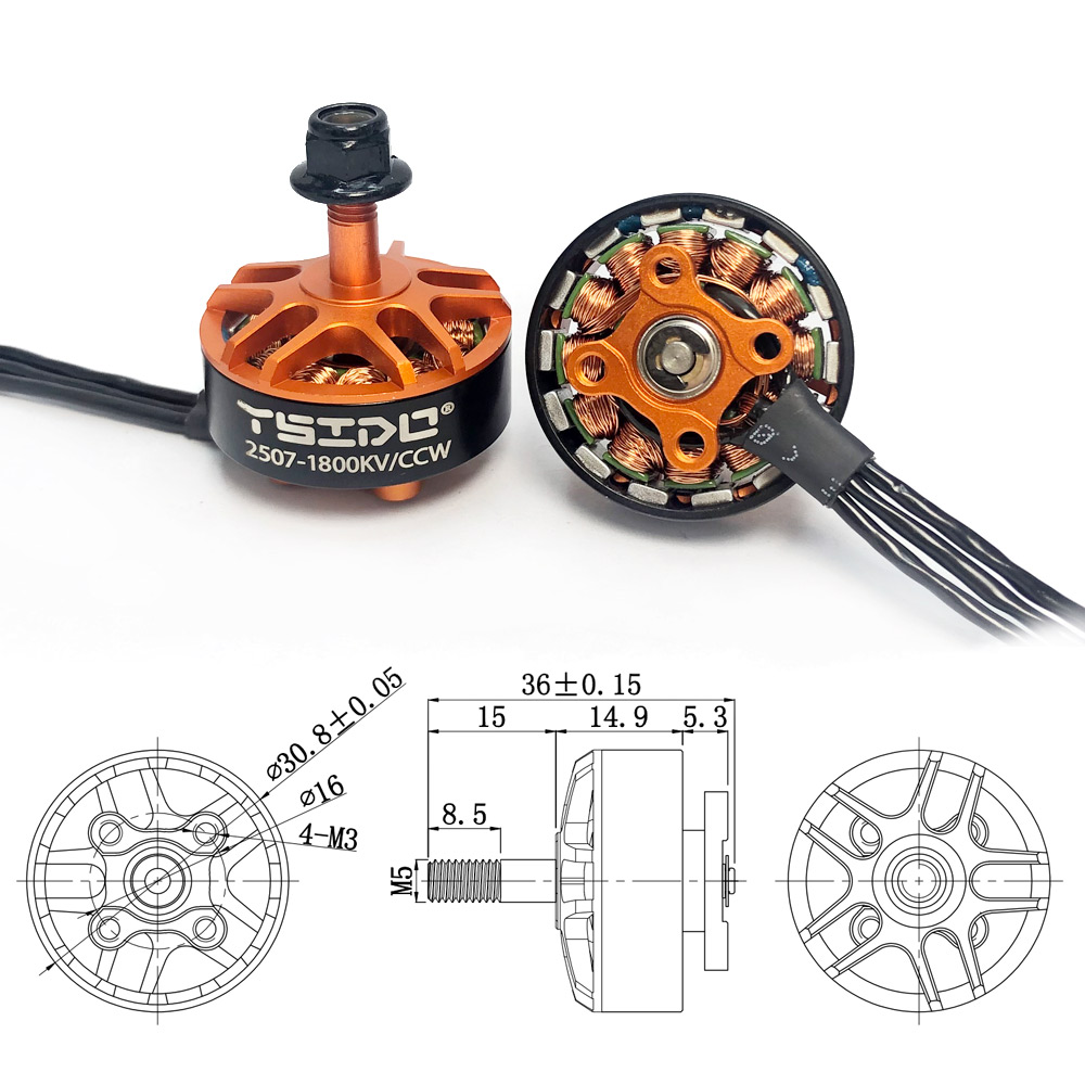YSIDO 2507 1800KV 3-6S Brushle - đánh giá và giá Rc Hobby Fly Store