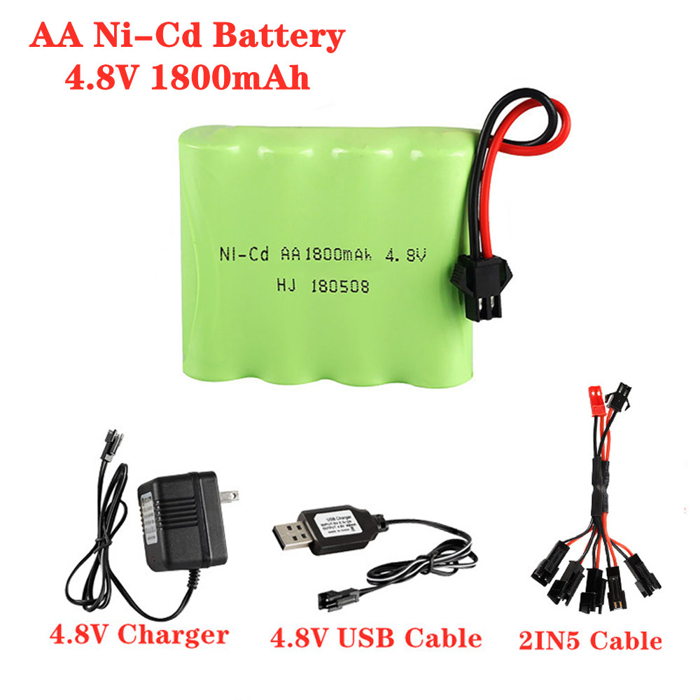 4.8V 1800mAh Ni-Cd AA Battery  - đánh giá và giá Rc Hobby Charger